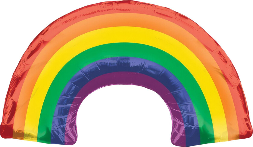 Folieballong Regnbue Shape