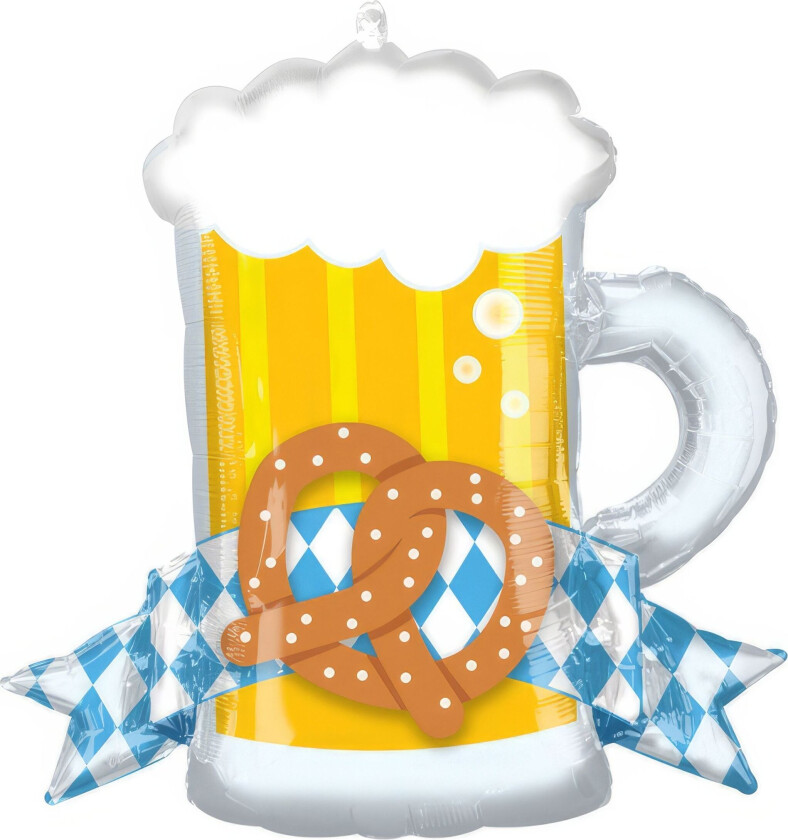 Folieballong Oktoberfest Ølseidel Shape