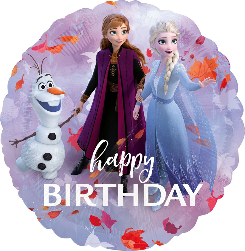 Folieballong Frost / Frozen 2 Happy Birthday