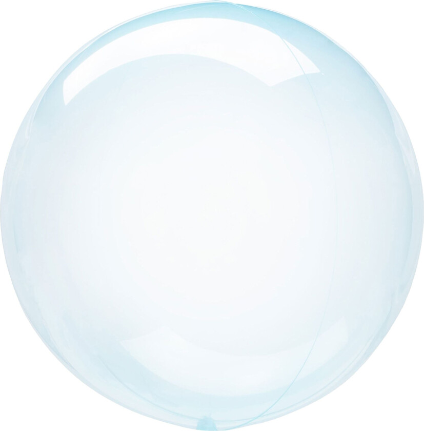 Folieballong Crystal Clearz Rund Blå