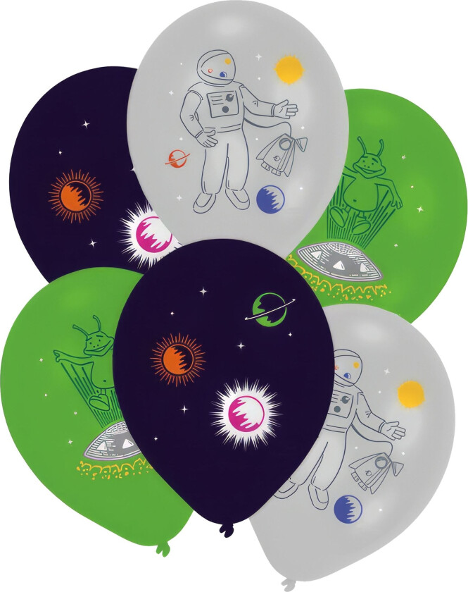 Ballonger Space Party - 6-pakning