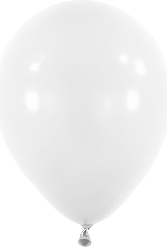 Lateksballonger Mini Frost Hvit - 100-pakning