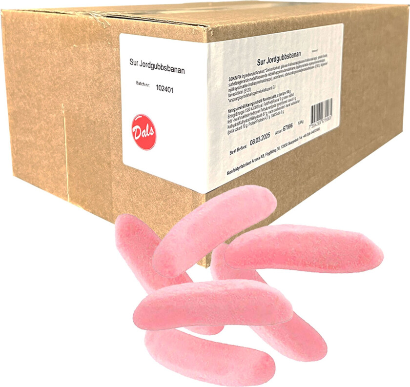 Sure Jordbærbananer Storpakning - 1,8 kg