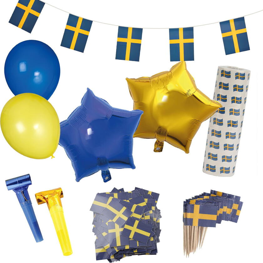 Dekorasjonssett Sverige