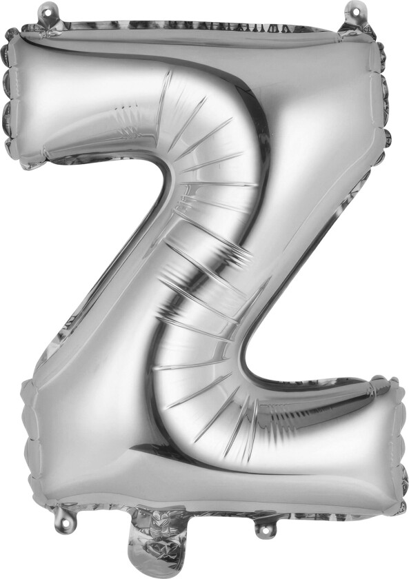 Bokstavballong Mini Sølv Metallic - Bokstav Z