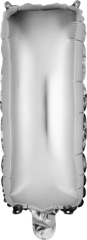 Bokstavballong Mini Sølv Metallic - Bokstav I