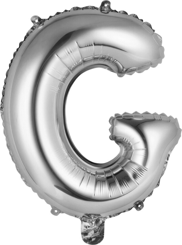 Bokstavballong Mini Sølv Metallic - Bokstav G