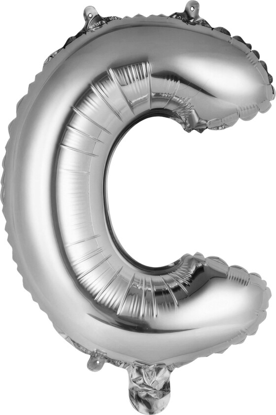 Bokstavballong Mini Sølv Metallic - Bokstav C