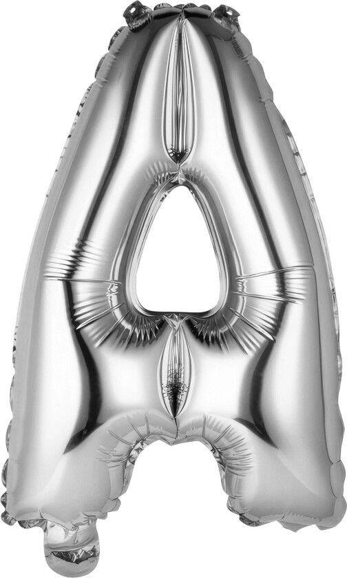 Bokstavballong Mini Sølv Metallic - Bokstav A