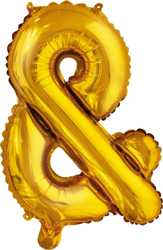 Bokstavballong Mini Gull Metallic - Tecken &