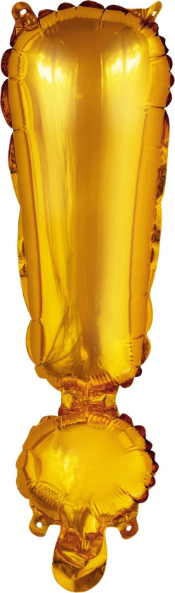 Bokstavballong Mini Gull Metallic - Tegn !