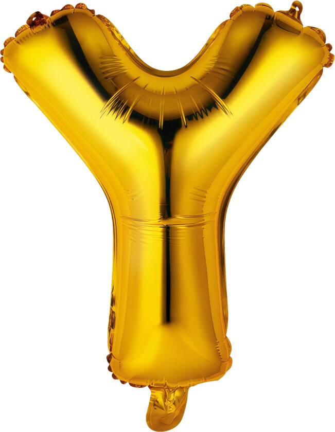 Bokstavballong Mini Gull Metallic - Bokstav Y