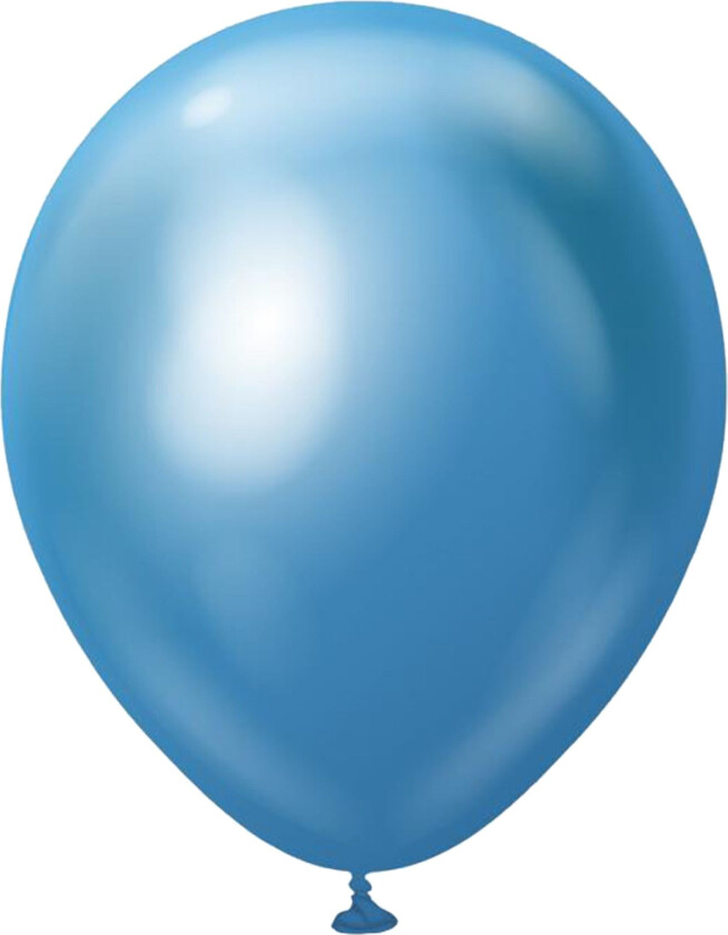 Lateksballonger Professional Blue Chrome - 10-pakning