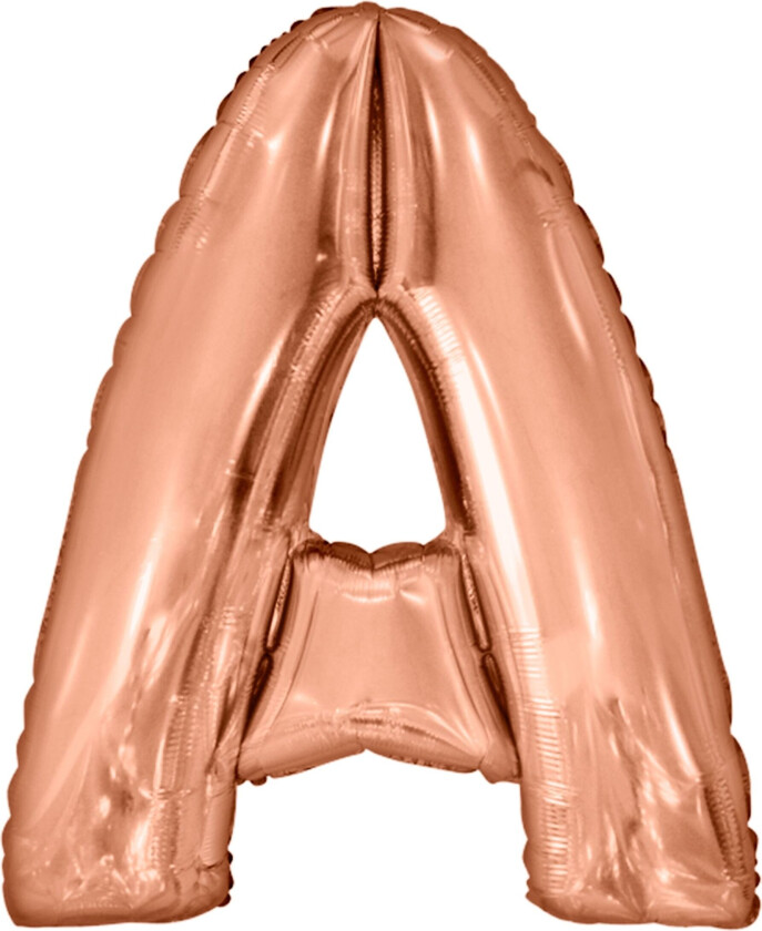 Bokstavballong Roségull Metallic - Bokstaven A