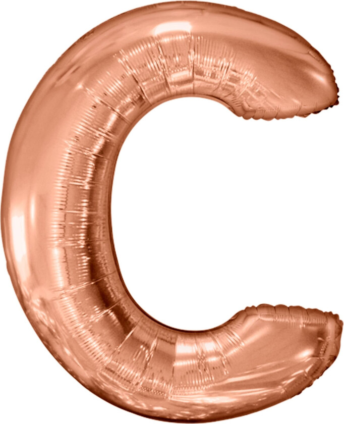 Bokstavballong Roségull Metallic - Bokstaven C