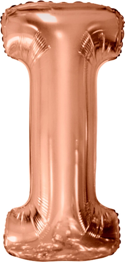 Bokstavballong Roségull Metallic - Bokstaven I