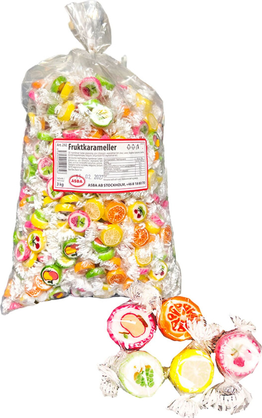 Bilde av Fruktkarameller Storpakning - 3 kg