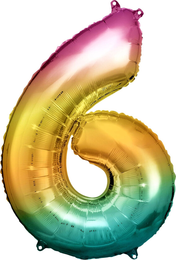Tallballong Regnbue Metallic - Tallet 6