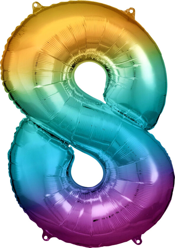 Tallballong Regnbue Metallic - Tallet 8