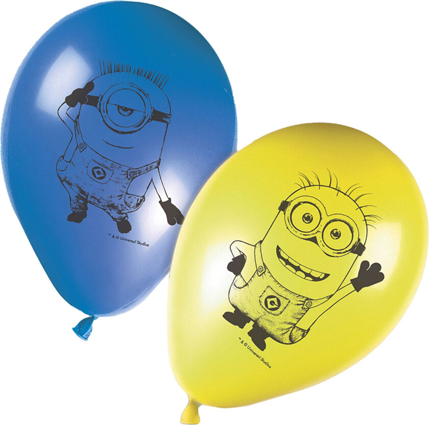 Ballonger Minions The Rise of Gru - 8-pakning