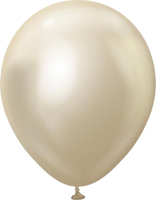 Lateksballonger Professional Store White Gold Chrome - 25-pakning
