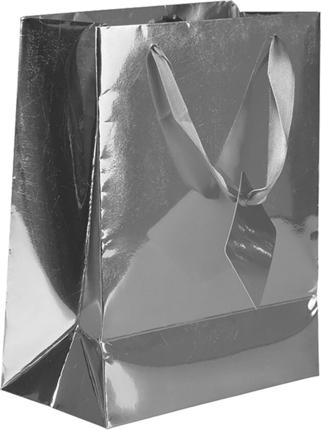 Gavepose Folie Sølv - Liten