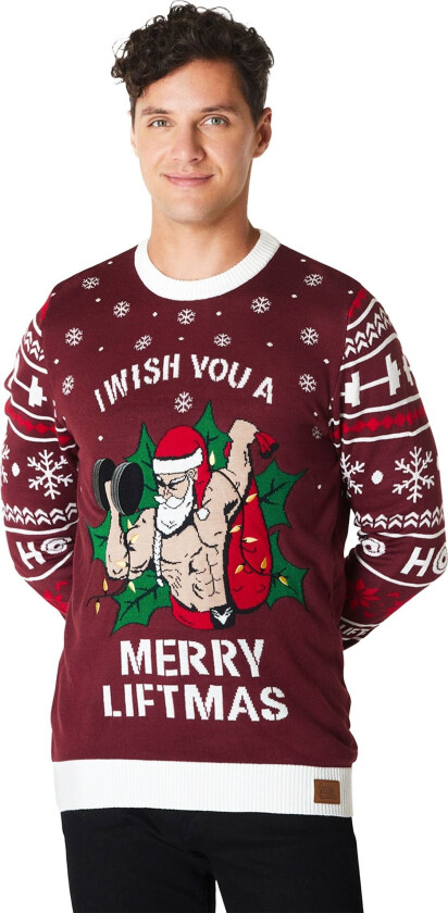 I Wish You A Merry Liftmas Julegenser - Large