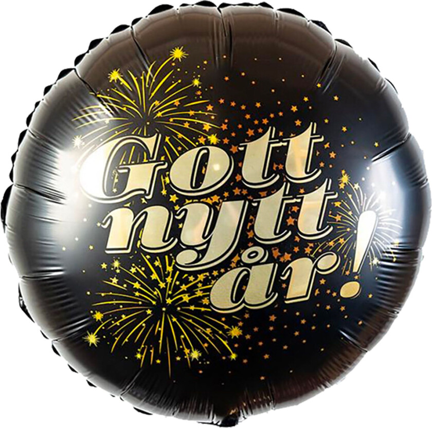 Folieballong Godt Nytt År - 53 cm