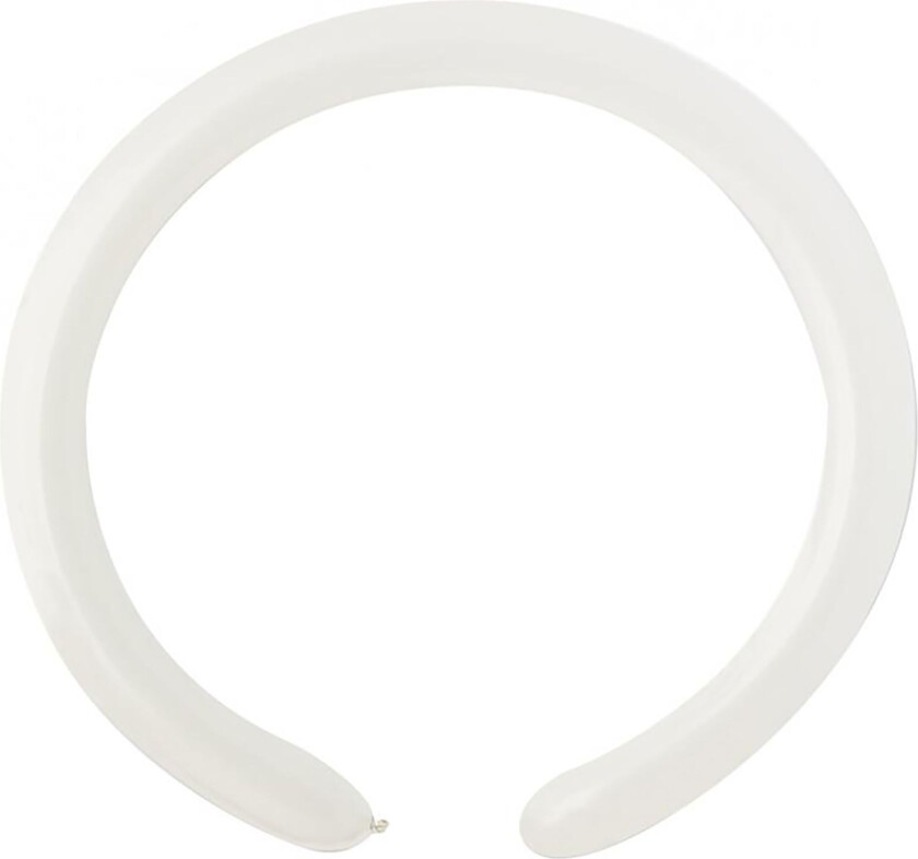 Figurballonger Hvite - 25-pakning