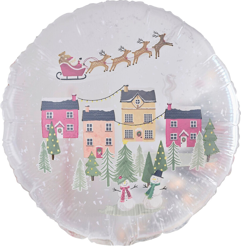 Folieballong Snøkule