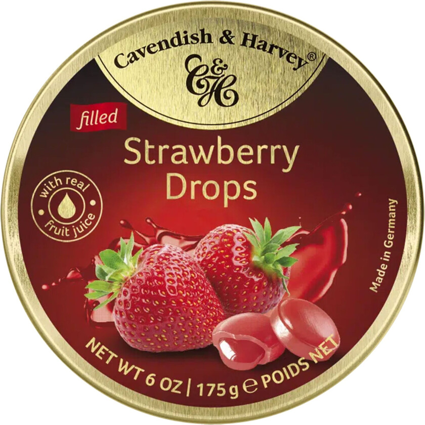 Cavendish Strawberry Drops - 175 g
