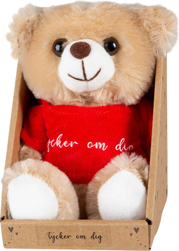 T-Bear Bamse med Tekst - Tycker om dig