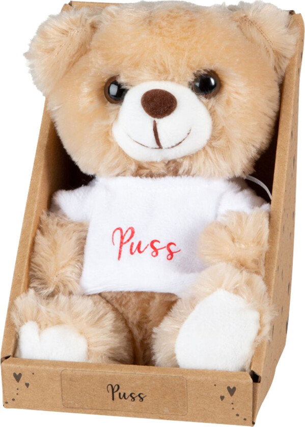 T-Bear Bamse med Tekst - Puss
