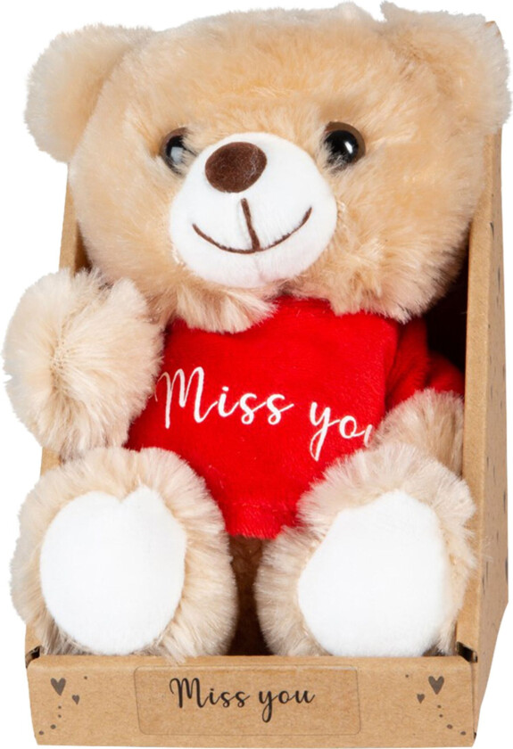 T-Bear Bamse med Tekst - Miss you