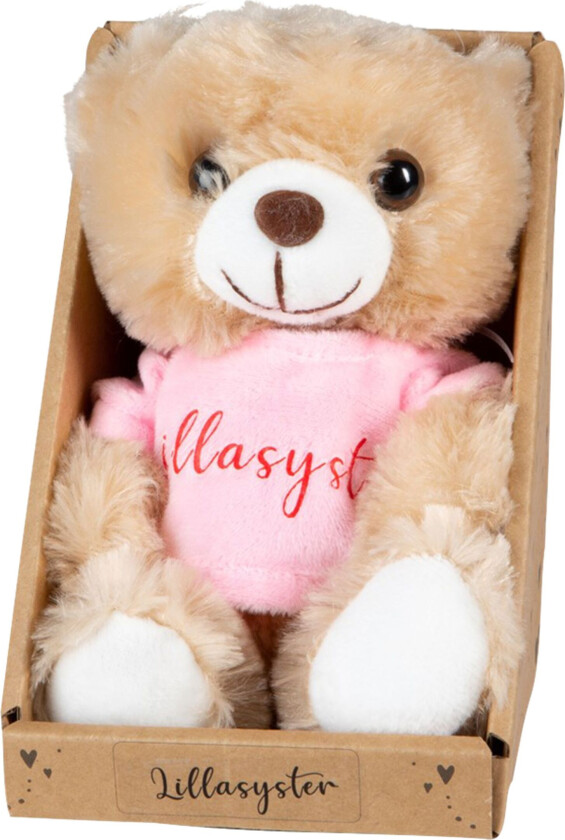 T-Bear Bamse med Tekst - Lillasyster