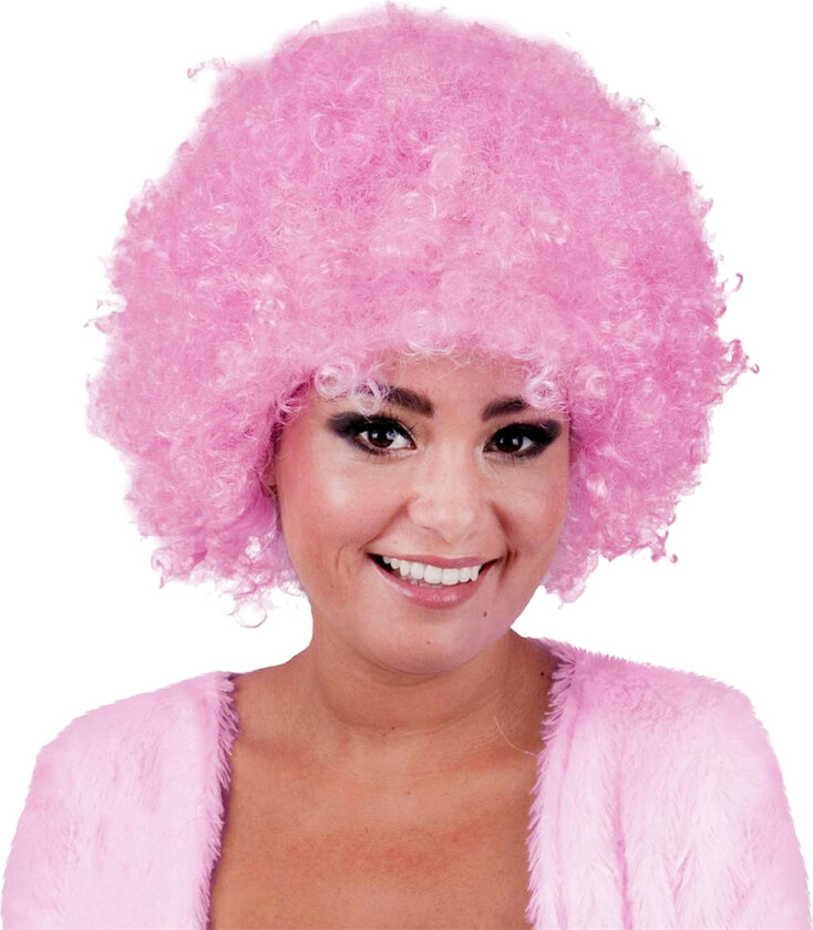 Rosa Afroparykk - One size