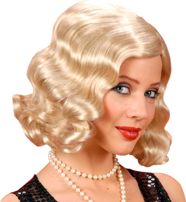 Bølgete Blond Parykk - One size