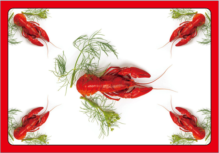 Spisebrikke Kreps med Dill
