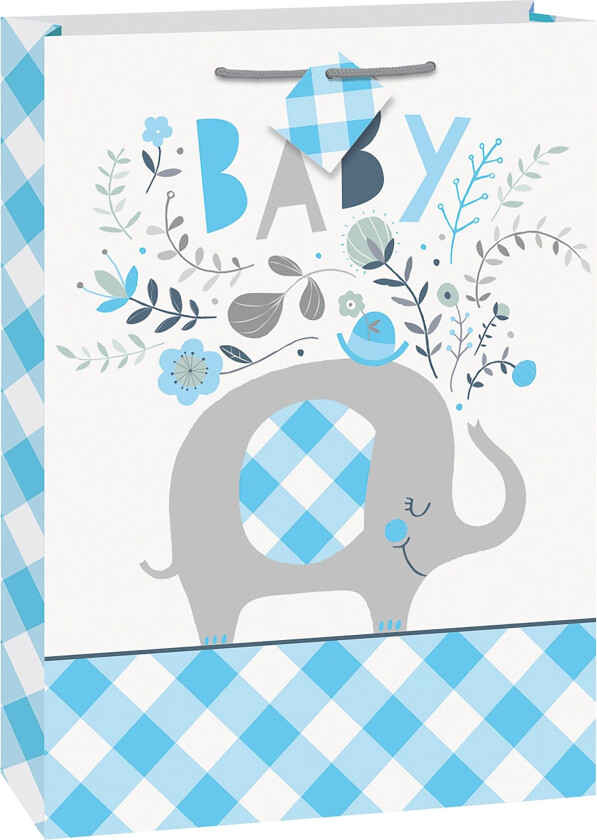 Gavepose Blå Elefant