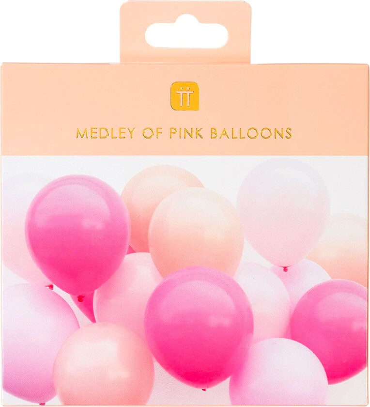 Ballonger Rosa Miks - 16-pakning