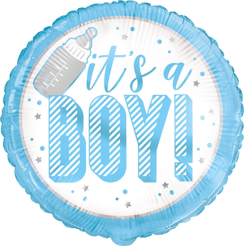 Folieballong Its a Boy Blå