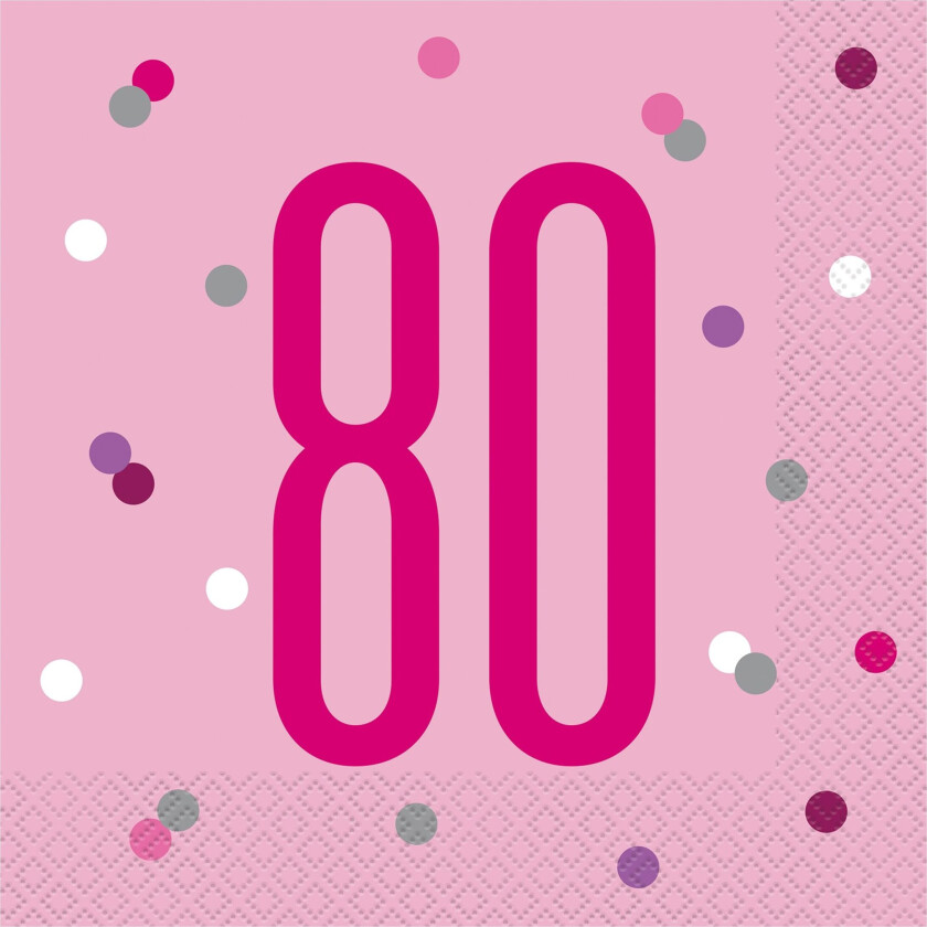 Bilde av Papirservietter Tall Rosa - Tallet 80