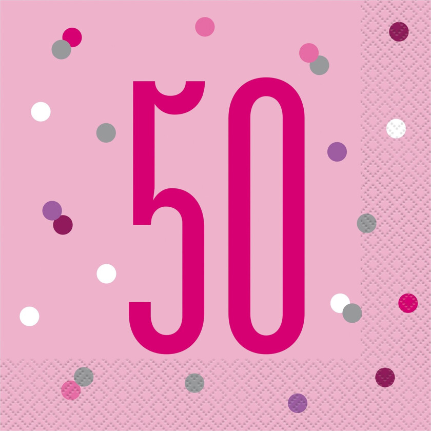 Bilde av Papirservietter Tall Rosa - Tallet 50