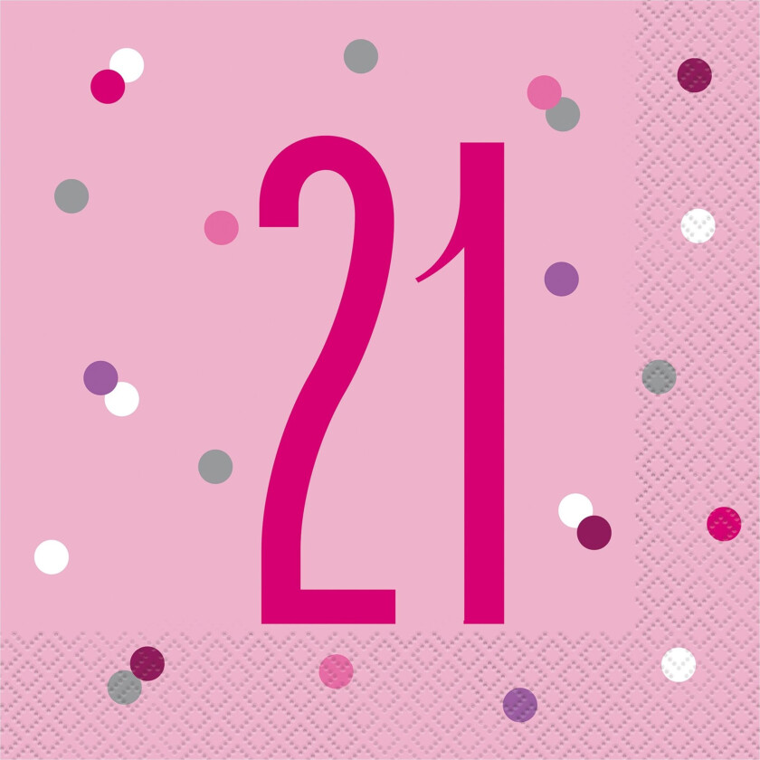 Papirservietter Tall Rosa - Tallet 21