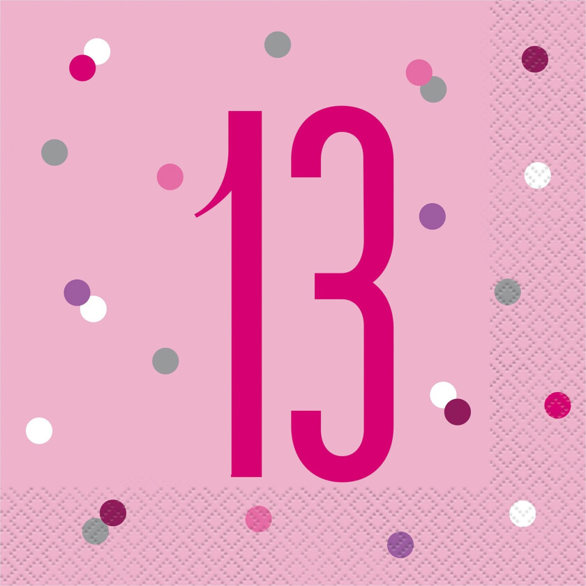 Bilde av Papirservietter Tall Rosa - Tallet 13