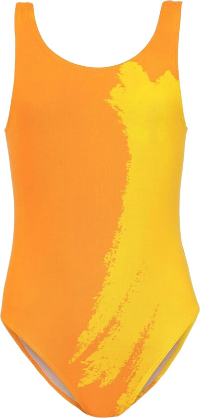 Fargeskiftende Badedrakt for Barn Oransje/Gul - Small