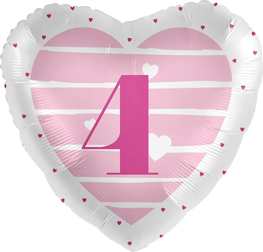 Folieballong Grattis Rosa - 4