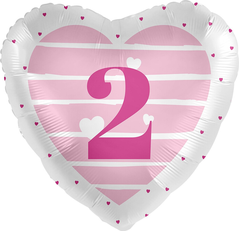Folieballong Grattis Rosa - 2