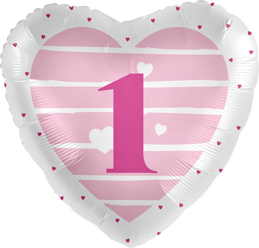 Folieballong Grattis Rosa - 1