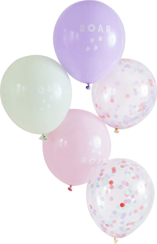 Ballonger Party Like A Dinosaur - 5-pakning